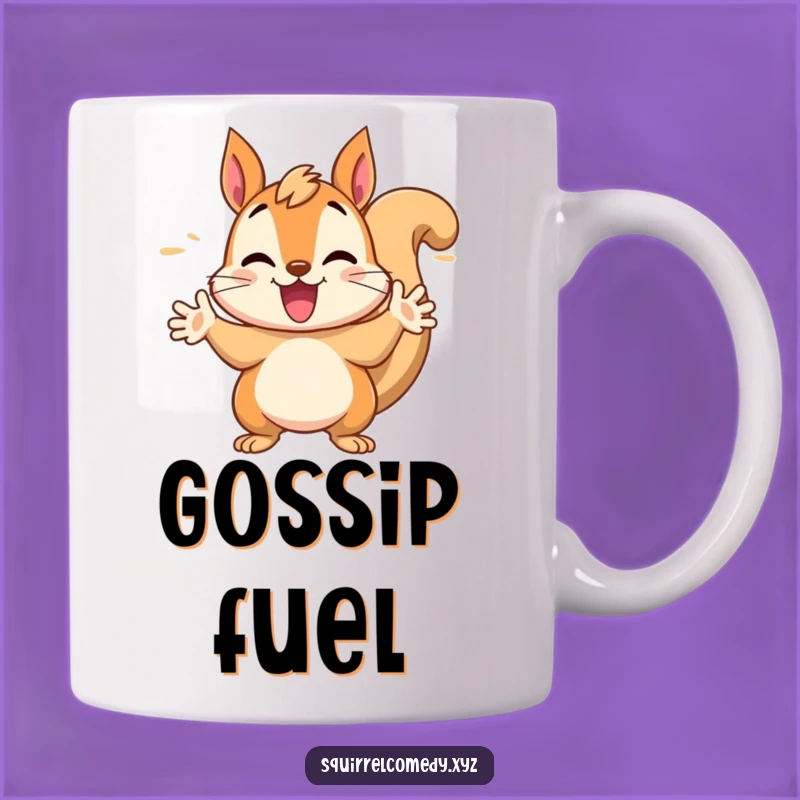 Funny Squirrel Banter Mug - Expressive Funny Gift for Talkative Friends