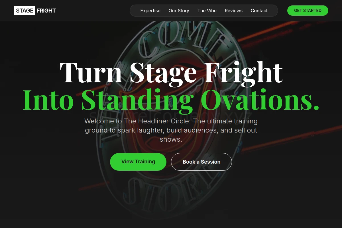 Stage Fright Comedy