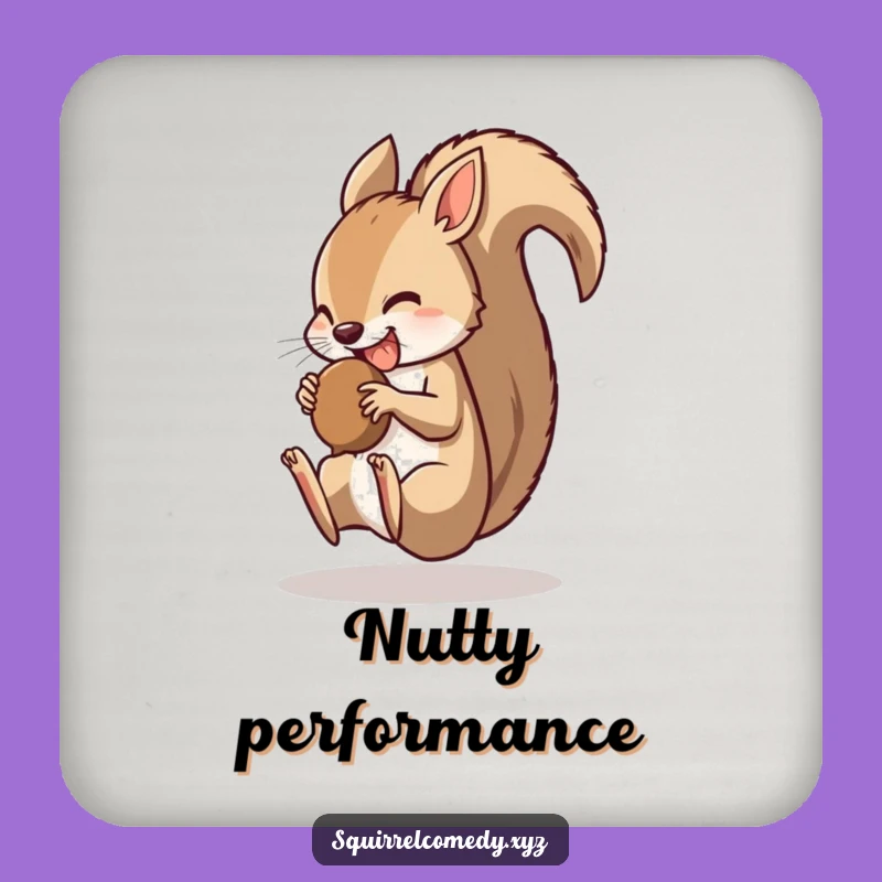 Funny Coaster: Squirrel's Somersault - Protect Surfaces with Humor