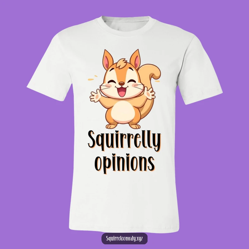 Funny Squirrel Talking Tee - Hilarious Gift for the Energetic Chatterbox