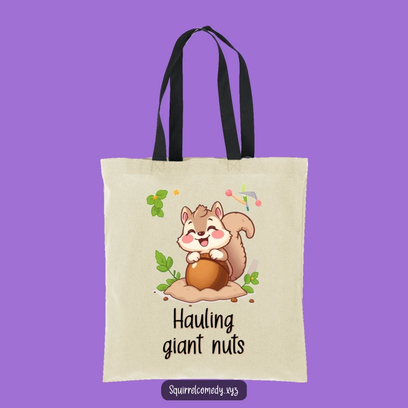 Funny Squirrel Acorn Tote Bag: Carry Your Treasures with Joy